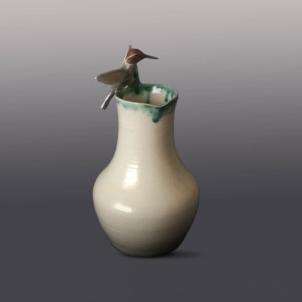 Bird Sculpture Vase - Rufus Hummingbird
